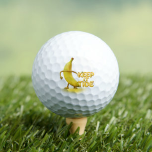 Pelotas De Golf Manténlo Tide – Tipografía Divertida de Plátano Mi