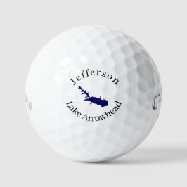 Pelotas De Golf Mapa de Arrowhead de Lago Personalizado
