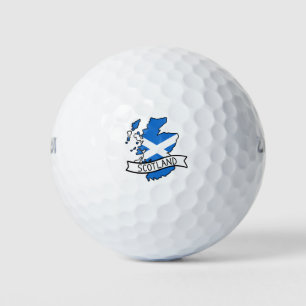 Pelotas De Golf Mapa de Escocia