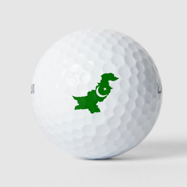 Pelotas De Golf Mapa de Pakistán (Anverso)