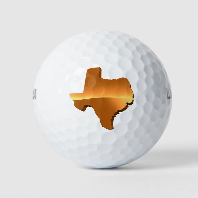 PELOTAS DE GOLF MAPA DE TEXAS (Anverso)
