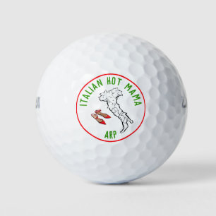 Pelotas De Golf *~* Mapa italiano caliente de MAMA Italia