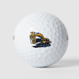 Pelotas De Golf Maquinaria de excavadora amarilla