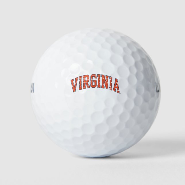 Pelotas De Golf Marca de Virginia Deteriorada (Anverso)