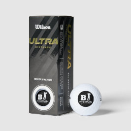 Pelotas De Golf Marca inicial personalizada B - identificar golfis