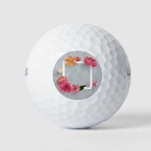 Pelotas De Golf Marco de flor