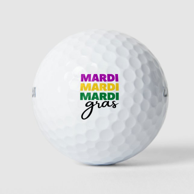 Pelotas De Golf Mardi Gras (Anverso)