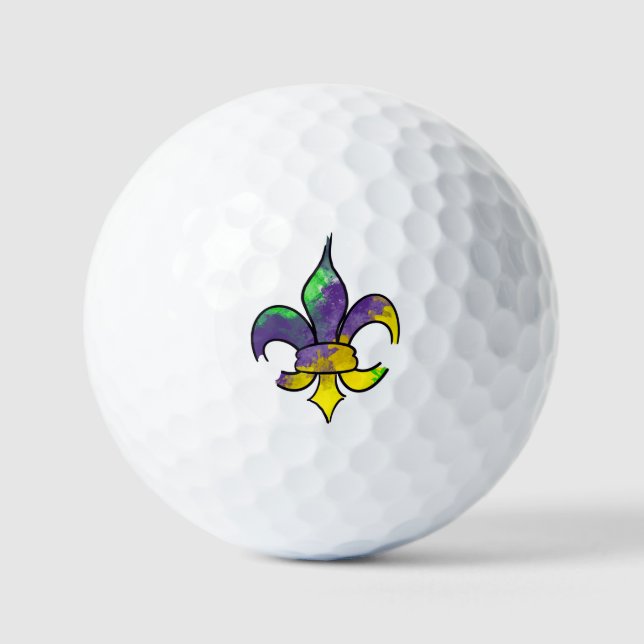 Pelotas De Golf Mardi Gras Golfball (Anverso)