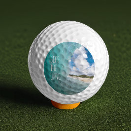 Pelotas De Golf Mares, Onda, Motto Tropical Oceánico