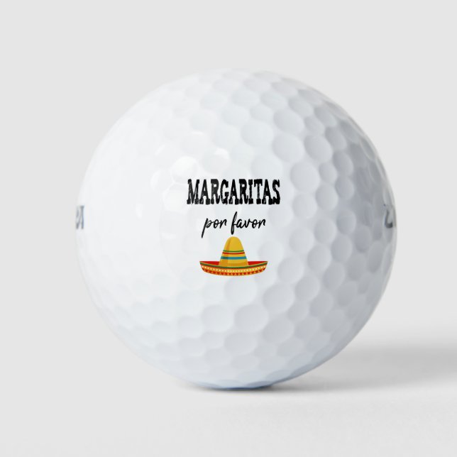 Pelotas De Golf Margaritas Por Favor Cinco De Mayo 2021 (Anverso)