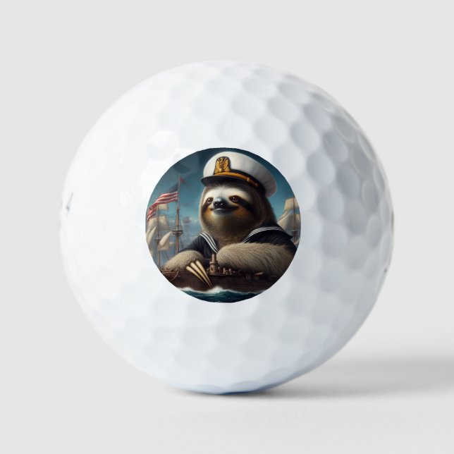 Pelotas De Golf Marinero Perezoso (Anverso)