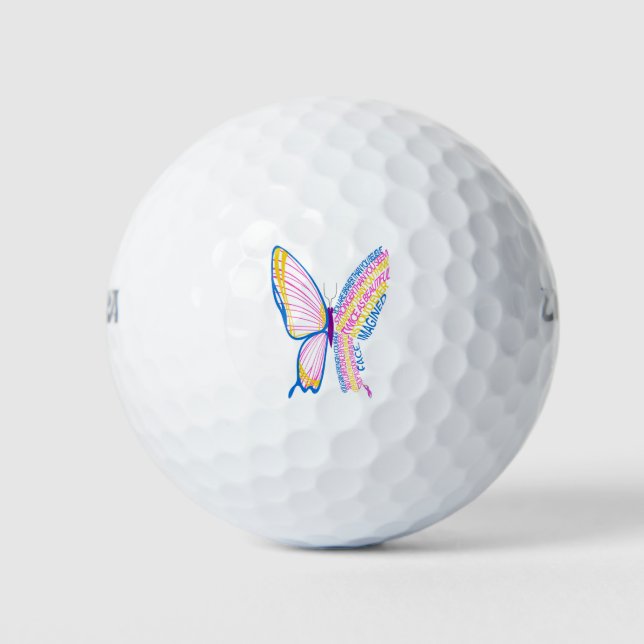 Pelotas De Golf Mariposa (Anverso)