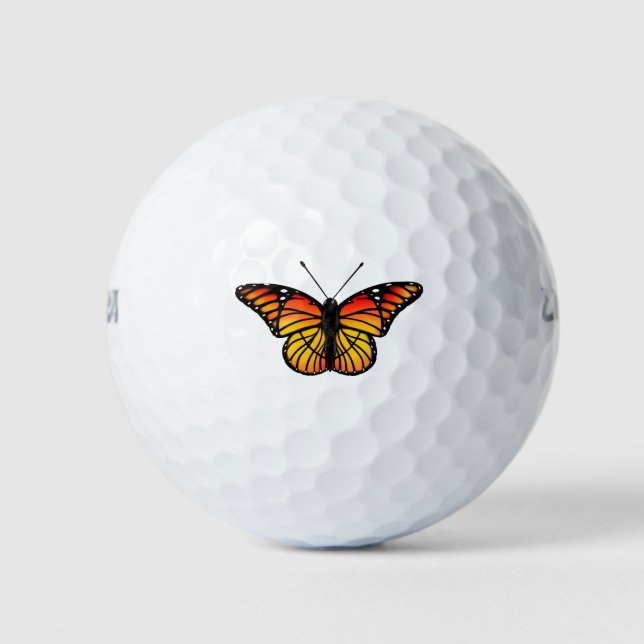 Pelotas De Golf Mariposa monarca (Anverso)