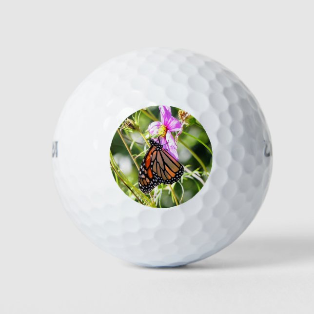 Pelotas De Golf Mariposa monarca (Anverso)