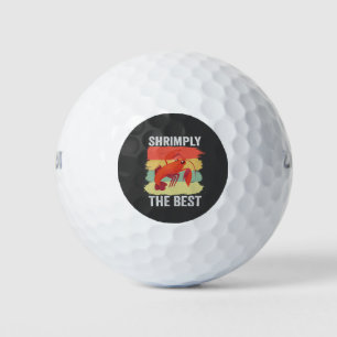 Pelotas De Golf Marisco de camarón divertida para pescar arbustos