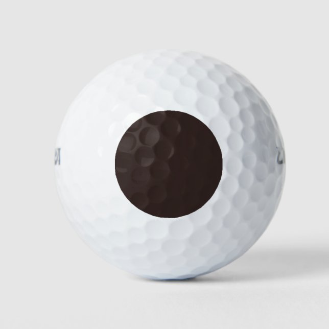 Pelotas De Golf Marrón chocolate oscuro (Anverso)