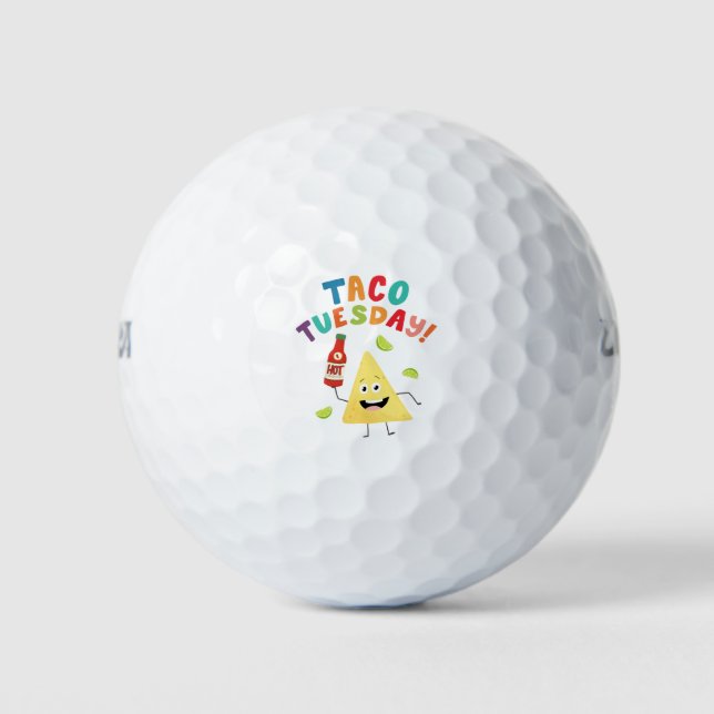 Pelotas De Golf ¡Martes Taco! Tortilla Chip (Anverso)