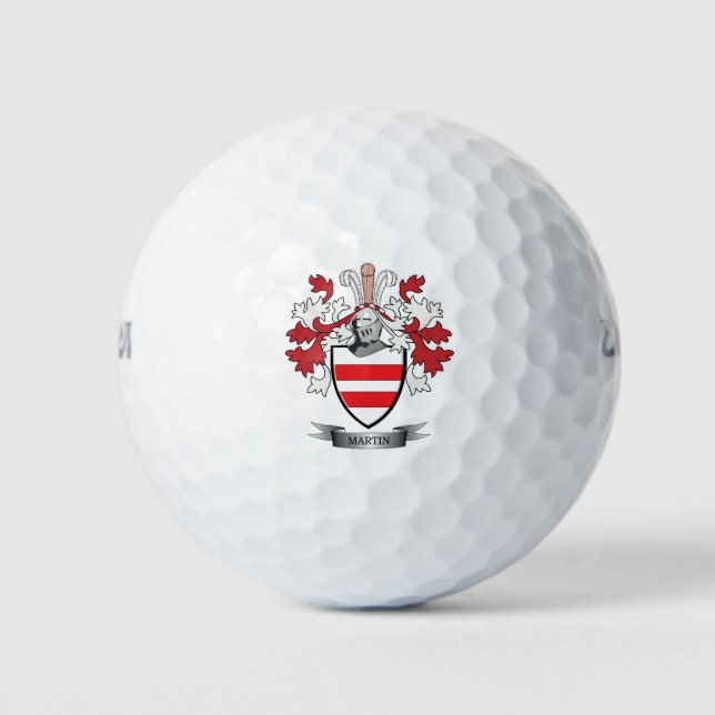 Pelotas De Golf Martin Coat of Arms (Anverso)