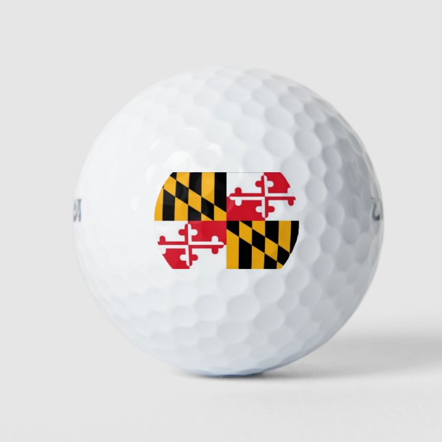 PELOTAS DE GOLF MARYLAND FLAG (Anverso)