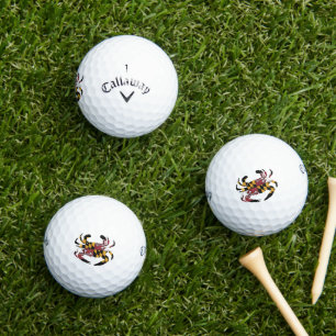 Pelotas De Golf Maryland Flag Blue Crab Callaway Warbird