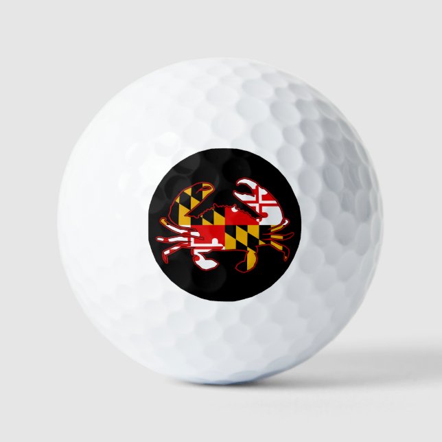 Pelotas De Golf Maryland Flag Crab (Anverso)