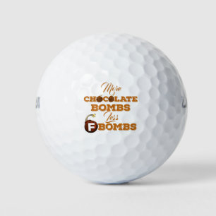 Pelotas De Golf Más bombas de chocolate menos F-Bombas