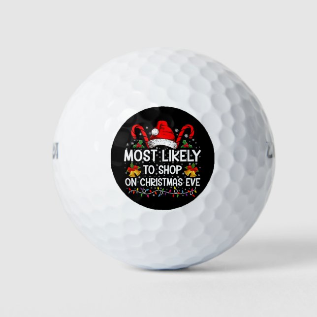 Pelotas De Golf Más Probable Comprar En Nochebuena Navidad  (Anverso)