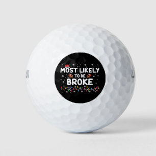 Pelotas De Golf Más Probable Que Esté Arruinado Navidad Ropa Famil