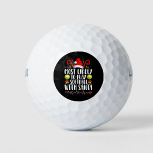 Pelotas De Golf Más Probable Que Juegue Softbol Con La Familia De