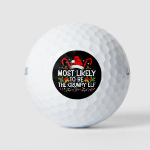 Pelotas De Golf Más Probable Que Sea El Elfo Gruñón Divertida Navi