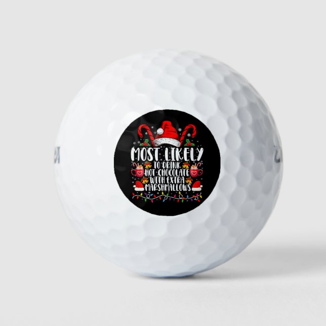 Pelotas De Golf Más Probable Que Tome Malvaviscos De Chocolate Cal (Anverso)