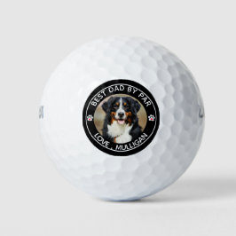 Pelotas De Golf Mascota De Foto Perro personalizado Mejor Papá Por