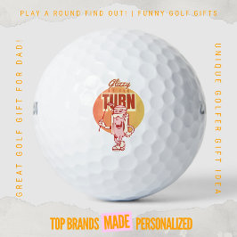 Pelotas De Golf Mascota Divertida de Hotdog Retro de Golf Glizzy e