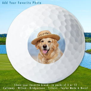 Pelotas De Golf Mascota personalizado Foto de perro simple persona