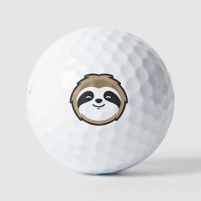 Pelotas De Golf Mascota Sloth (Anverso)