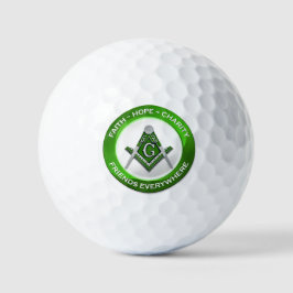 Pelotas De Golf Masonic Golf Ball Green