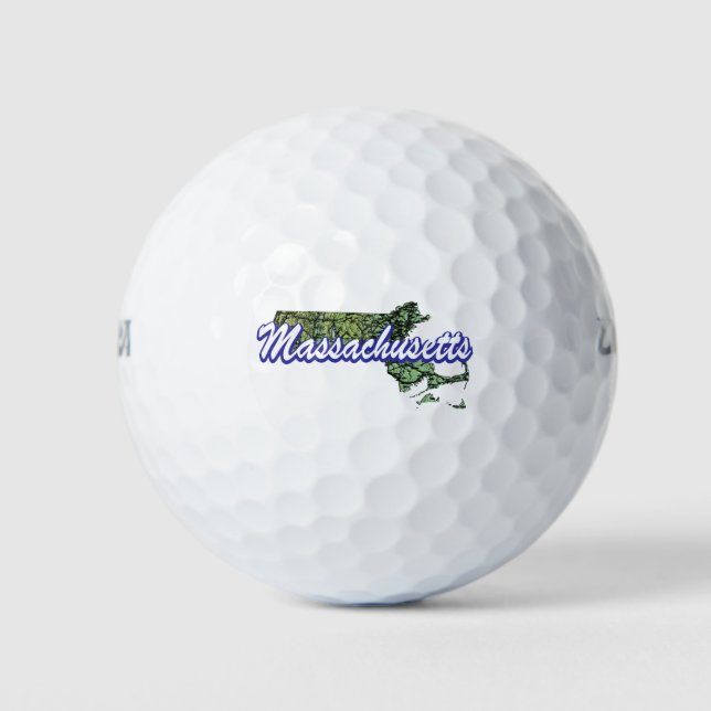 Pelotas De Golf Massachusetts (Anverso)