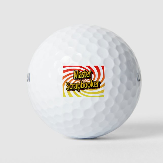 Pelotas De Golf "Master Scrapbooker" (Anverso)