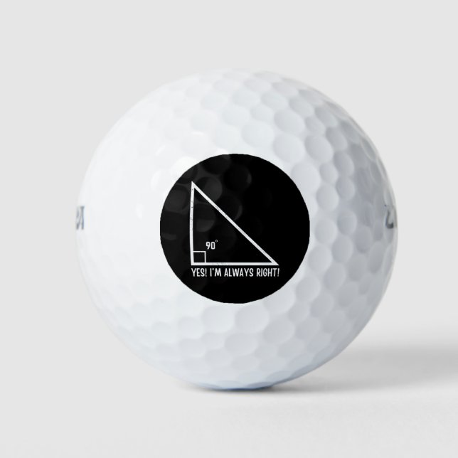 Pelotas De Golf Matemáticas/Maestros matemáticos divertidos (Anverso)