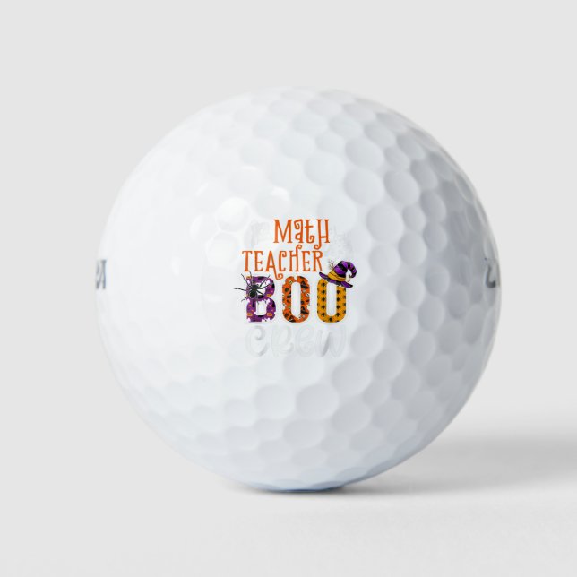 Pelotas De Golf Math Teacher Boo Crew Halloween Costume Math Teach (Anverso)