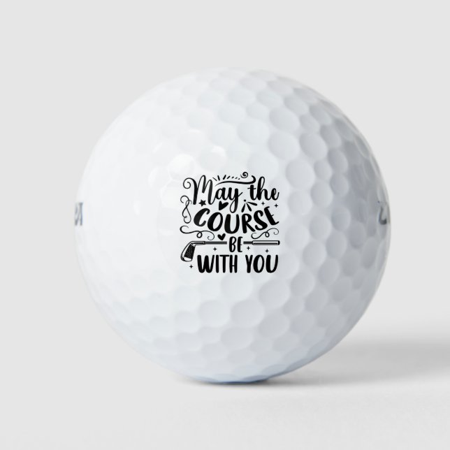 Pelotas De Golf May the Course Be With You (Anverso)