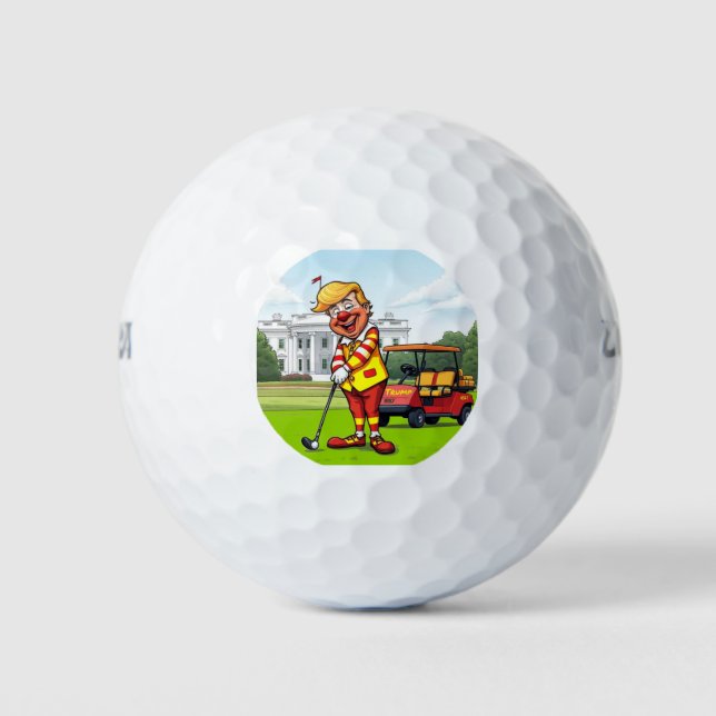 Pelotas De Golf McTrump dándole dinero (Anverso)