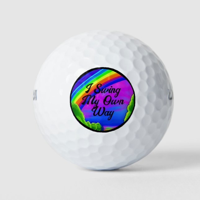 Pelotas De Golf Me Armo A Mi Propia Manera (Anverso)