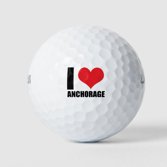 Pelotas De Golf Me encanta Anchorage (Anverso)