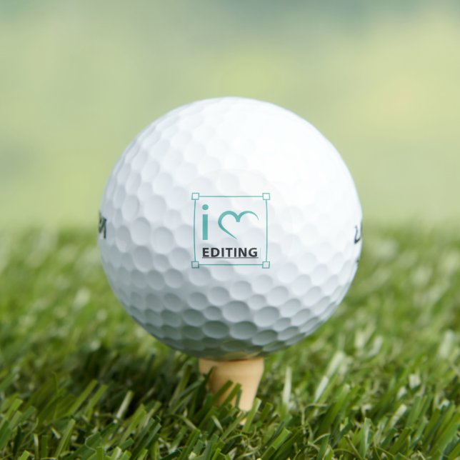 Pelotas De Golf me encanta editar (Camiseta in situ)