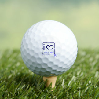 Pelotas De Golf Me encanta el animación