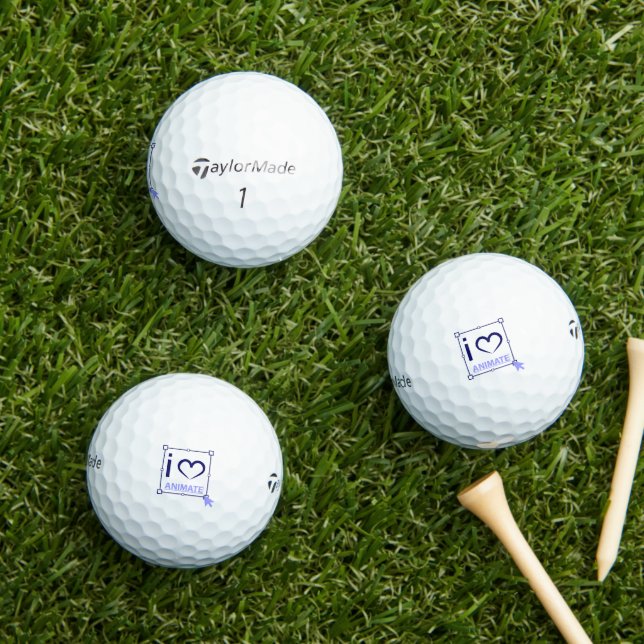 Pelotas De Golf Me encanta el animación (Césped in situ)