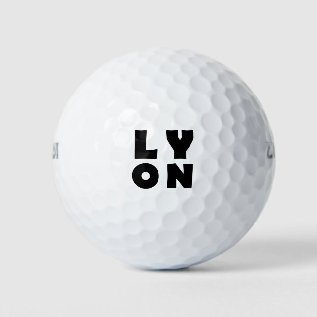 Pelotas De Golf Me encanta Lyon France (Anverso)