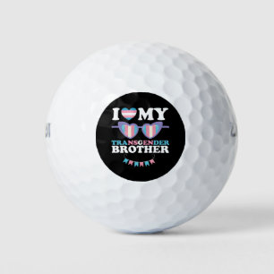 Pelotas De Golf Me encanta mi familia de hermanos transgénero Tran