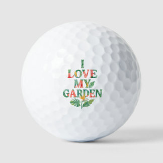Pelotas De Golf Me Encanta Mi Jardín Floral Tropical